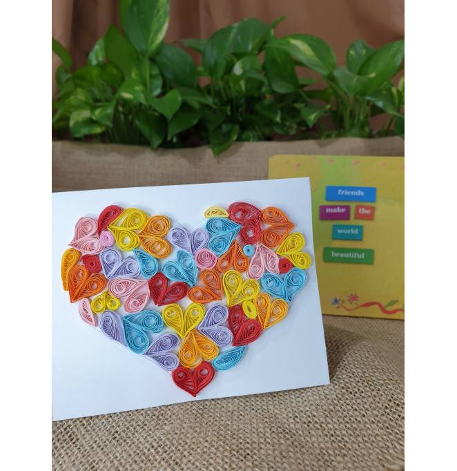 Gift Card - Multi Colour Heart Design